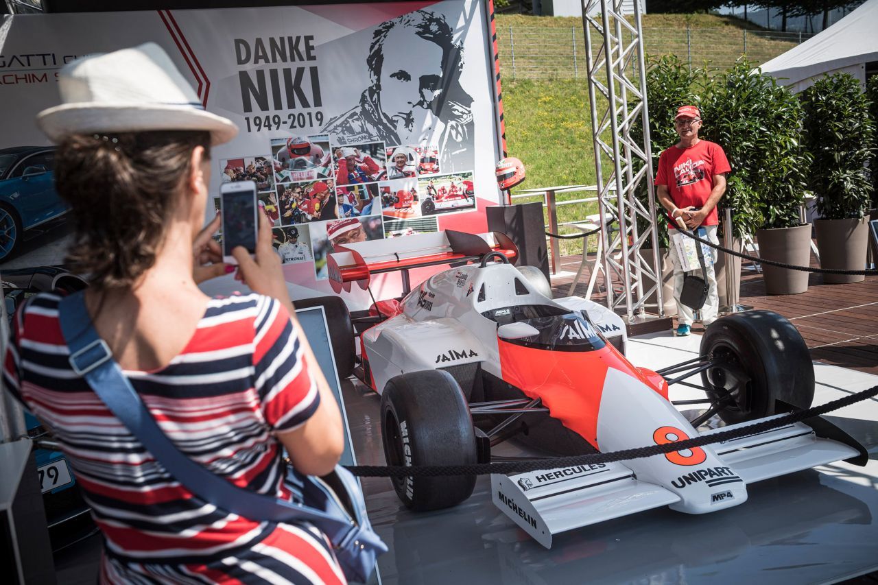 In der Fanzone des Red Bull Rings gab es 2019 einen eigenen Niki-Lauda-Bereich – mit seinem Weltmeister-McLaren.